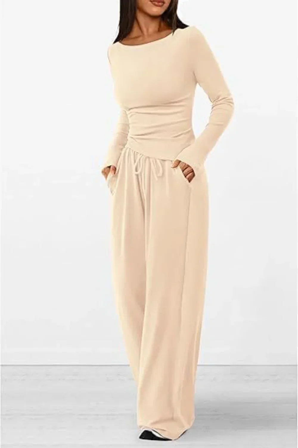 Amalia Set | Long-Sleeve Top & Pants Set