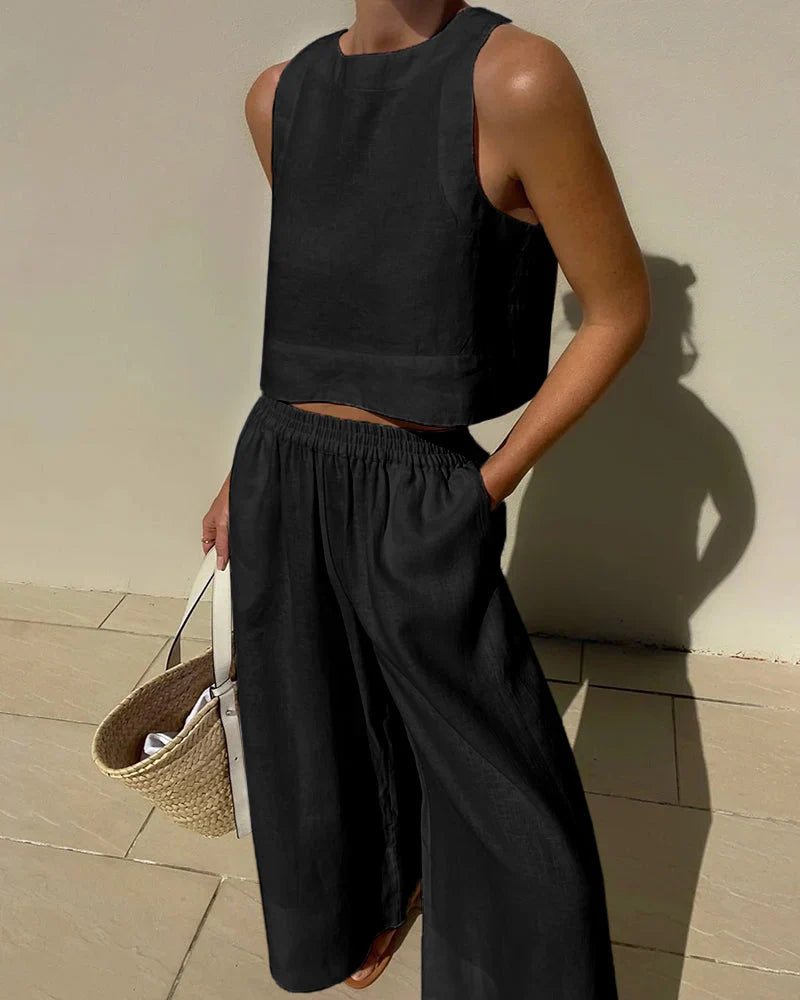Gabrielle Set | Women's Summer Two Piece Sleeveless Set