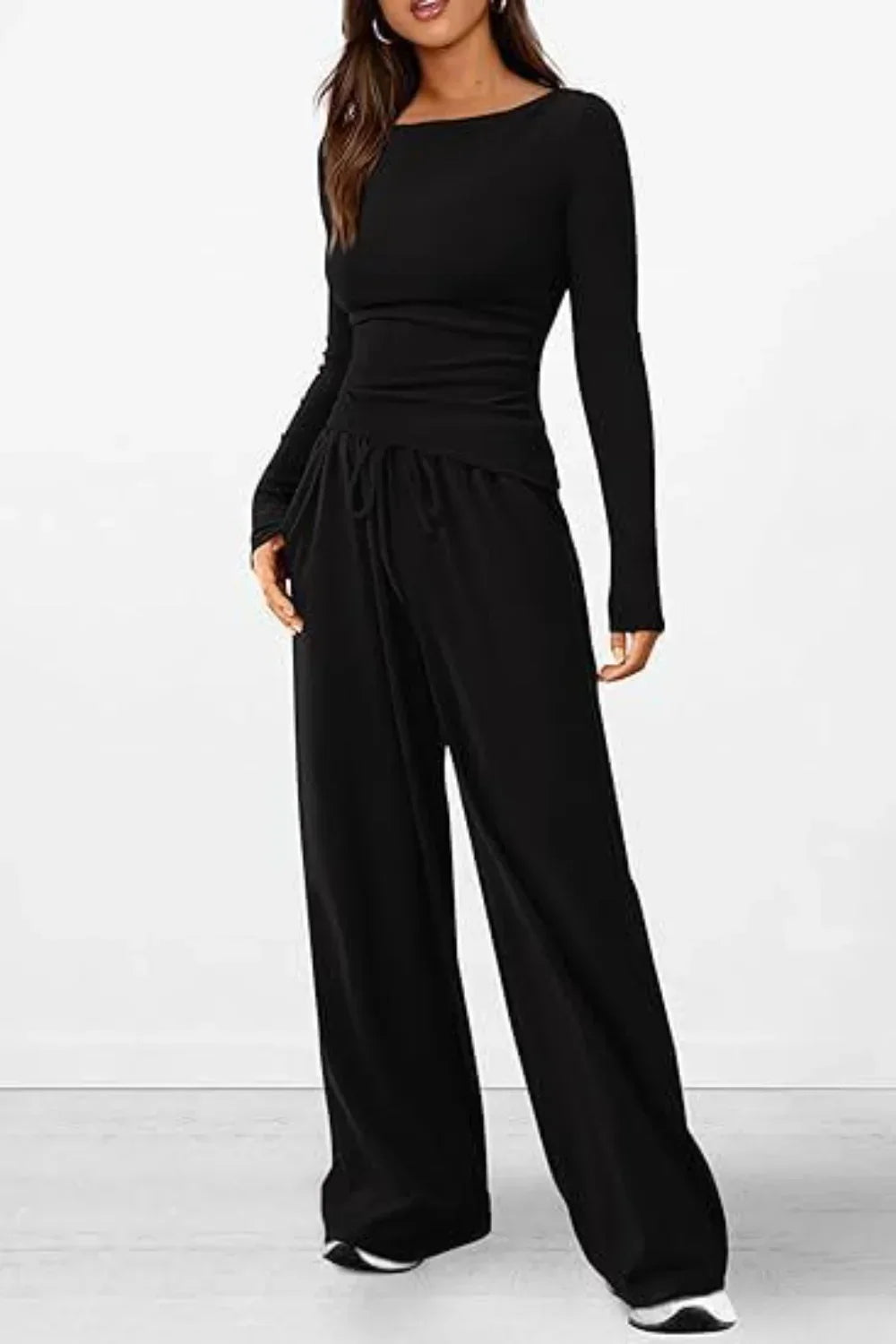 Amalia Set | Long-Sleeve Top & Pants Set