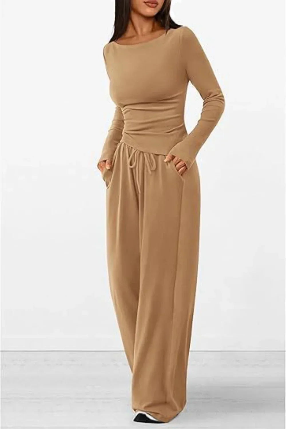 Amalia Set | Long-Sleeve Top & Pants Set