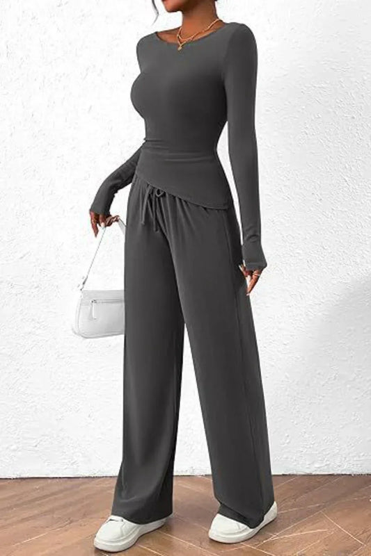 Amalia Set | Long-Sleeve Top & Pants Set