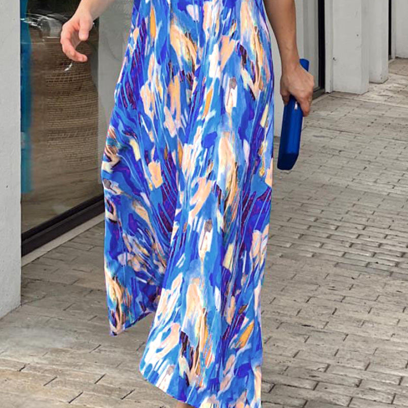 Angelina Dress | Loose Printed Maxi Dress