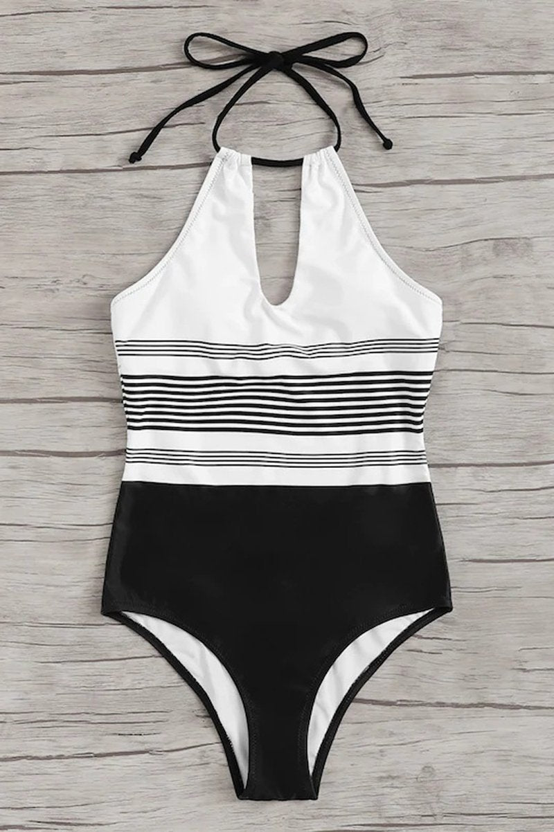 Ann Swimsuit | Halter Neck One-Piece Swimsuit
