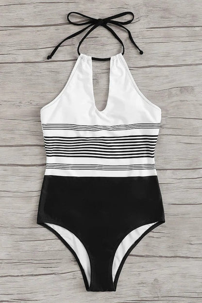 Ann Swimsuit | Halter Neck One-Piece Swimsuit