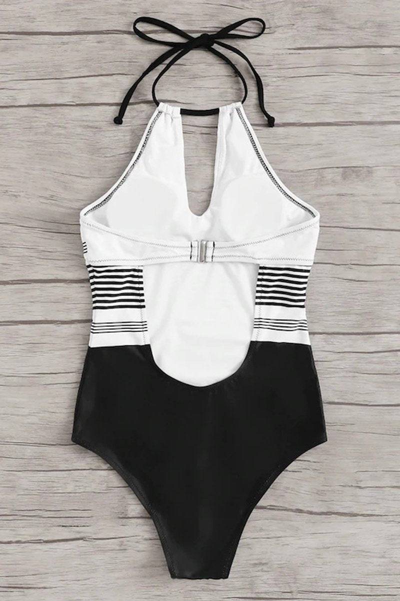 Ann Swimsuit | Halter Neck One-Piece Swimsuit