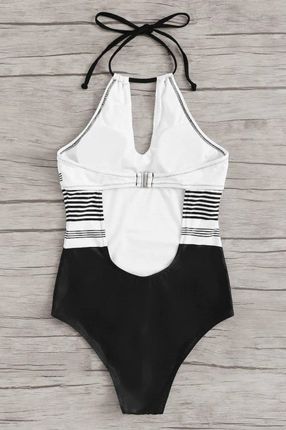 Ann Swimsuit | Halter Neck One-Piece Swimsuit
