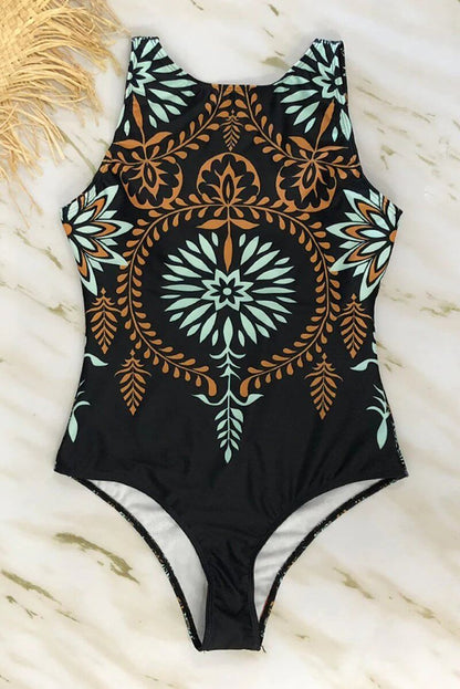 Ava Swimsuit | Boho High-Neck One-Piece Swimsuit