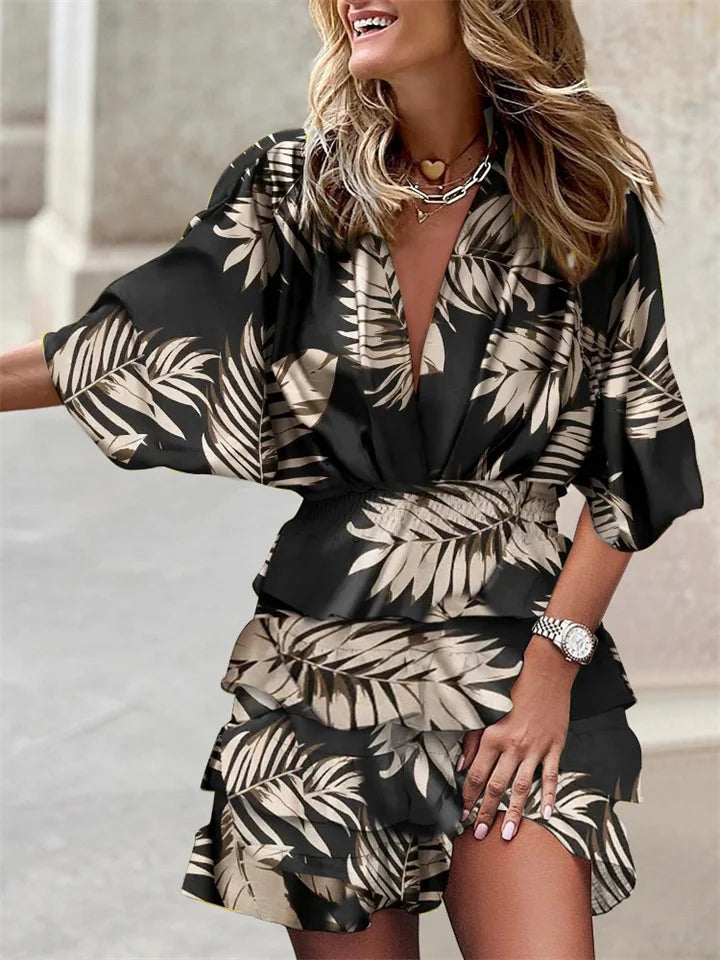 Effie Dress | Women's Colorful Ruffle Mini Dress
