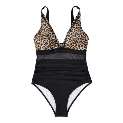 Eliana Swimsuit | Women's Sheer V-neck Swimsuit