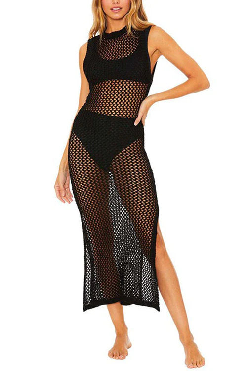 Eliza Dress | Sleeveless Open-Back Cover- Up Dress