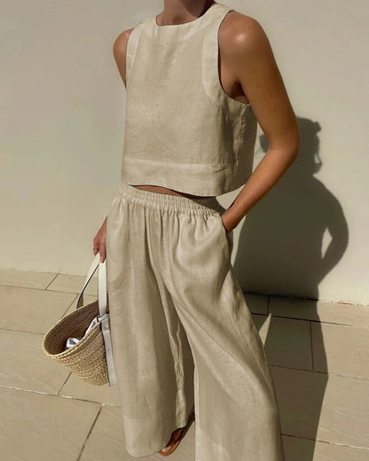 Gabrielle Set | Women's Summer Two Piece Sleeveless Set