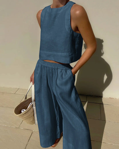 Gabrielle Set | Women's Summer Two Piece Sleeveless Set