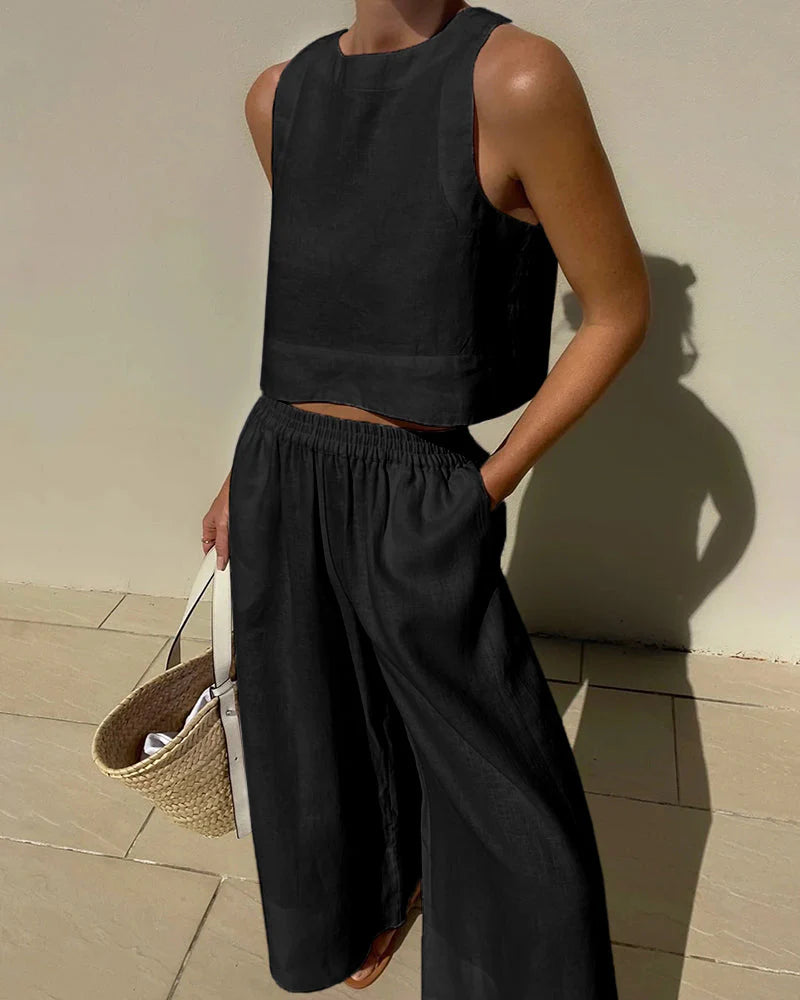 Gabrielle Set | Women's Summer Two Piece Sleeveless Set