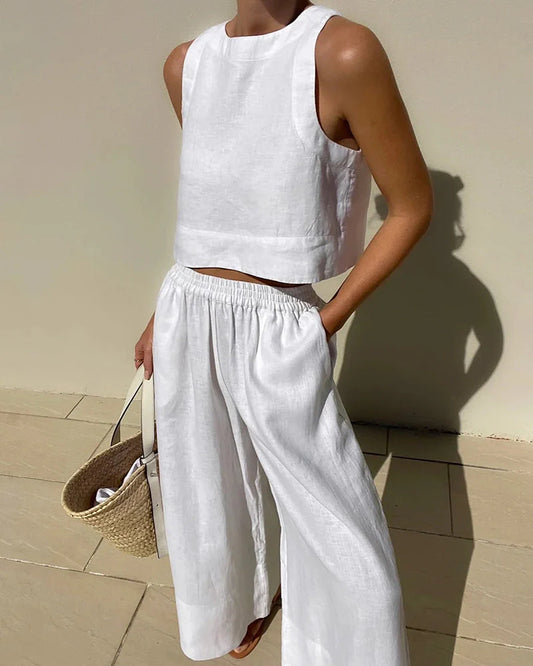 Gabrielle Set | Women's Summer Two Piece Sleeveless Set
