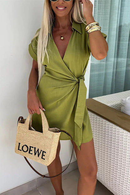 Genie Jumpsuit | Short Belted Jumpsuit