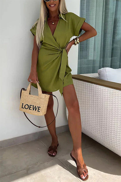 Genie Jumpsuit | Short Belted Jumpsuit