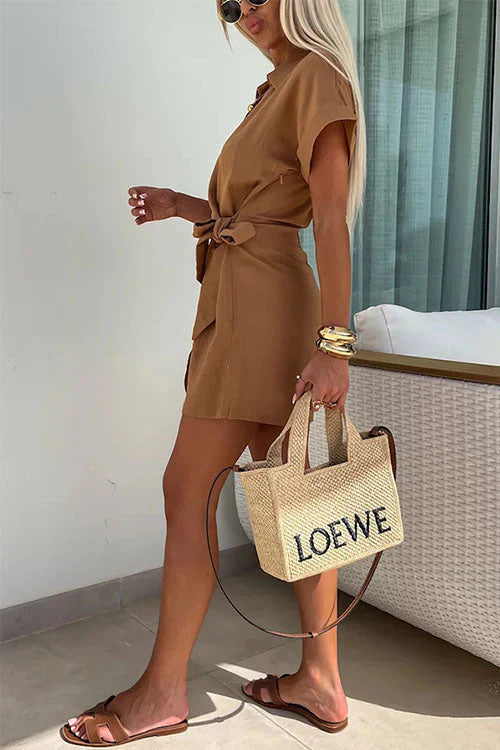 Genie Jumpsuit | Short Belted Jumpsuit