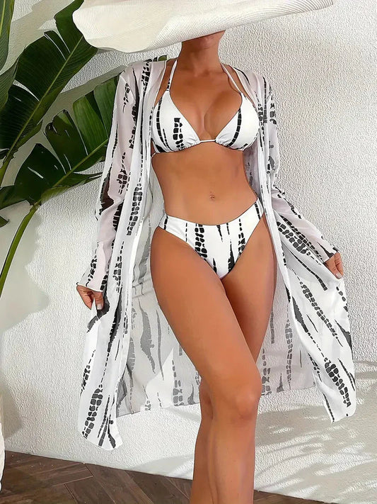 Gregoria Swimwear | Summer Bikini Set with Beach Cover-Up