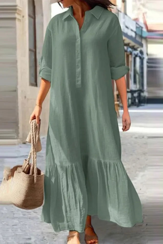 Isa Dress | Casual Button-Up Shirt Dress