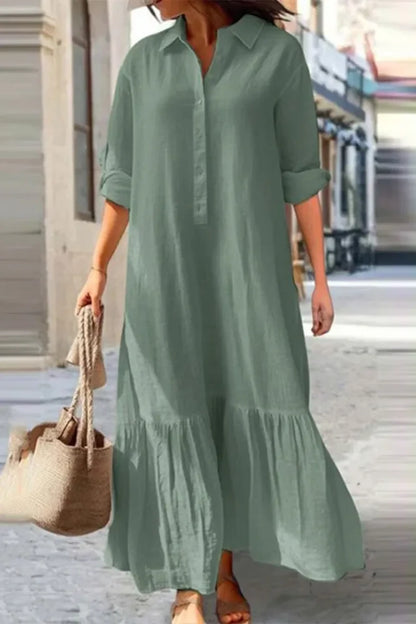 Isa Dress | Casual Button-Up Shirt Dress