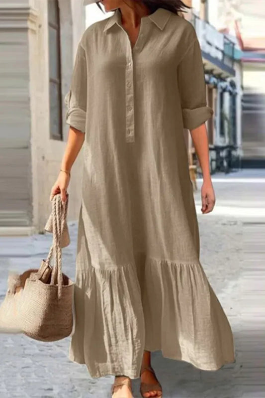Isa Dress | Casual Button-Up Shirt Dress