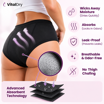 Save 50% Today — VitalDry® Leakproof Underwear (5-Pack)